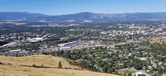 View of Missoula from the "L"