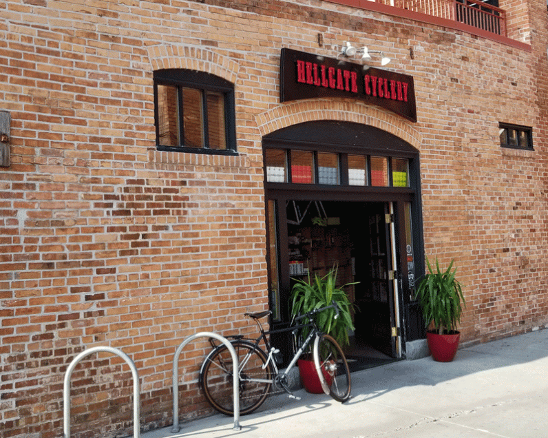 Hellgate Cyclery bike shop in downtown Missoula